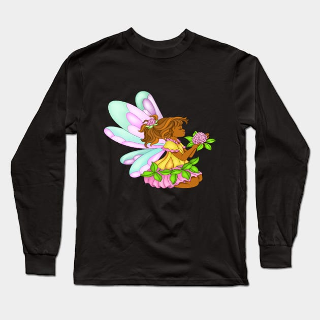 Clover Fairy Long Sleeve T-Shirt by FiyahDry Designs